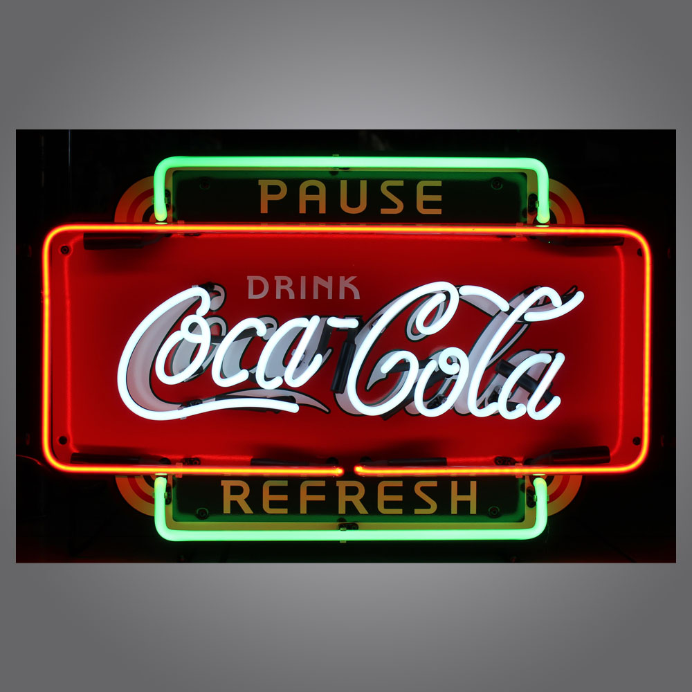 Coca Cola pause Neon