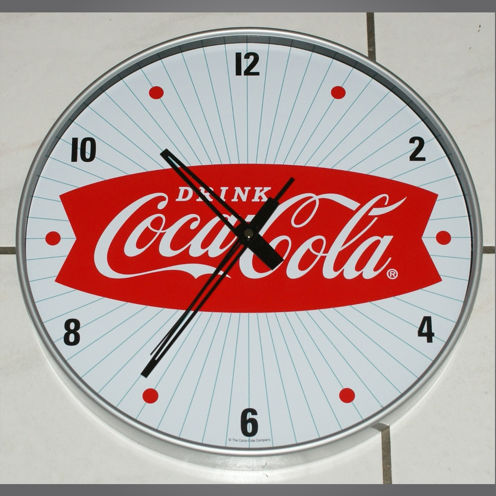 Coca-Cola-Wanduhr-60s