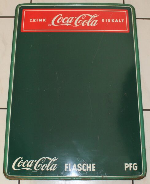 Coca Cola Kreidetafel Blechschild