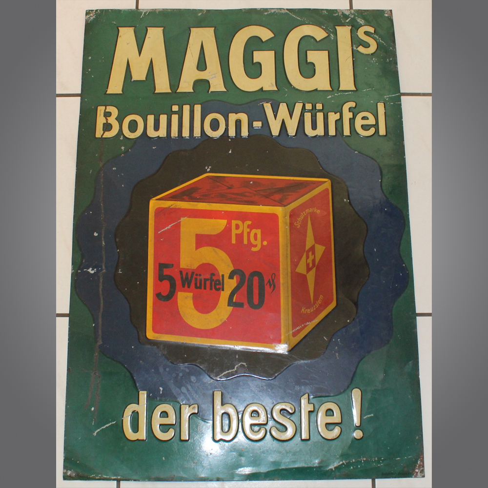 Maggi-Bouillon-Würfel-Blechschild-1
