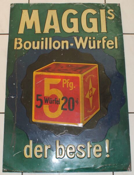 Maggi Bouillon Würfel Blechschild