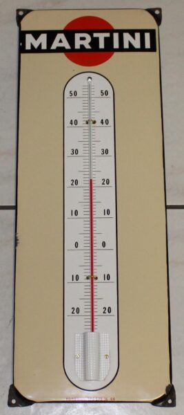 Martini Thermometer Emailschild