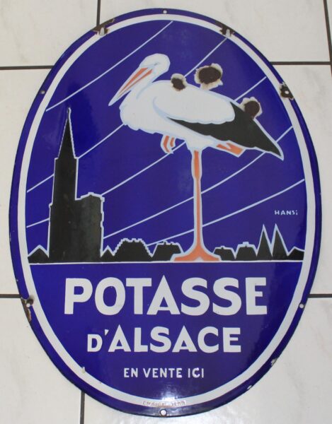 Potasse Alsace Emailschild