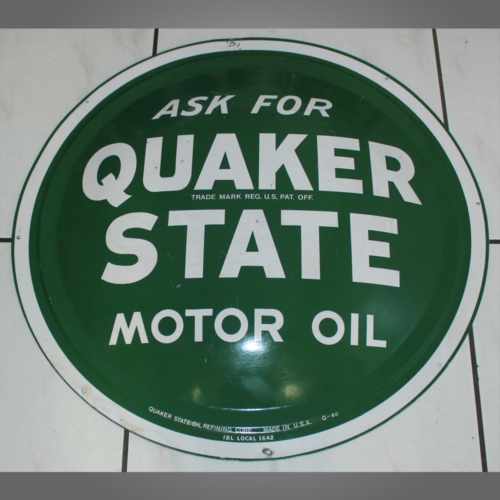 Quaker-State-Blechschild-Rund-1