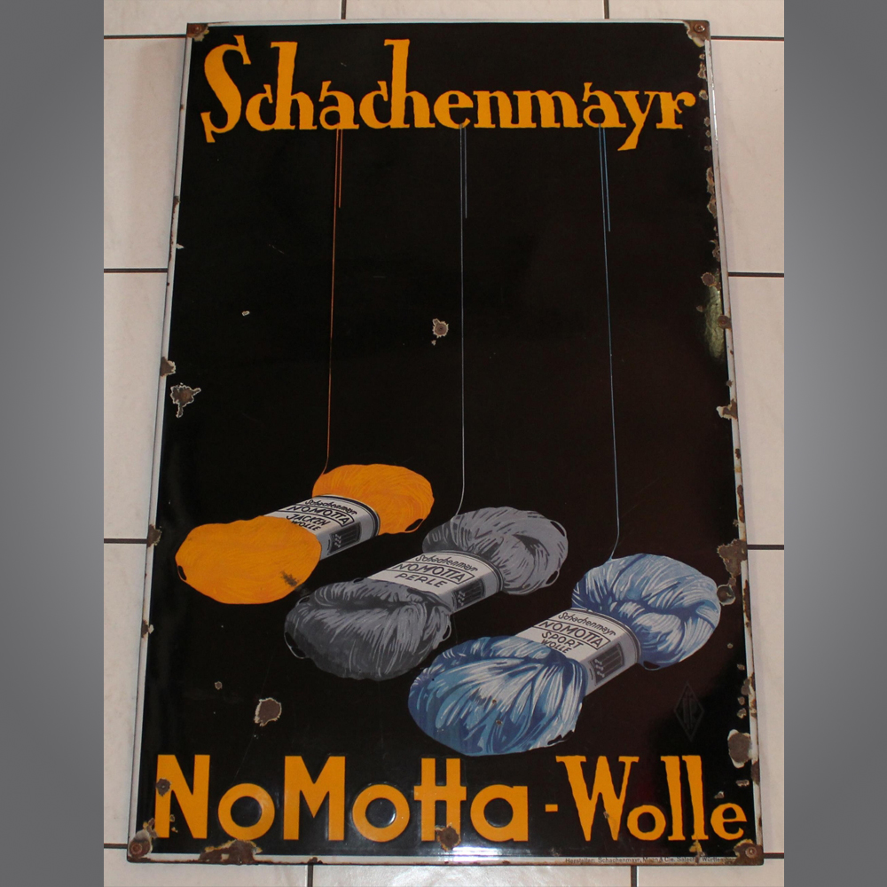 Schachenmayr-Wolle-Emailschild-1