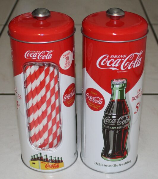 Coca Cola Röhrchenspender Blech 1