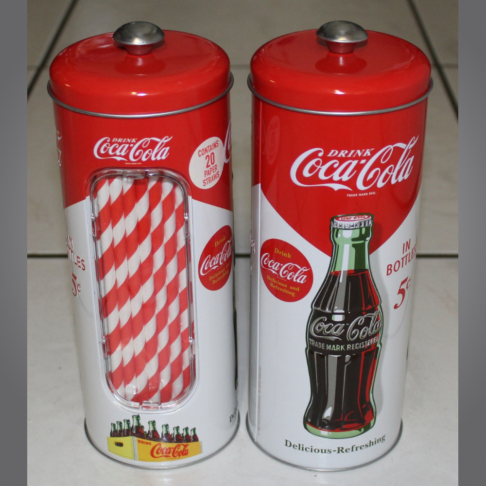 Coca-Cola-Röhrchenspender-Blech