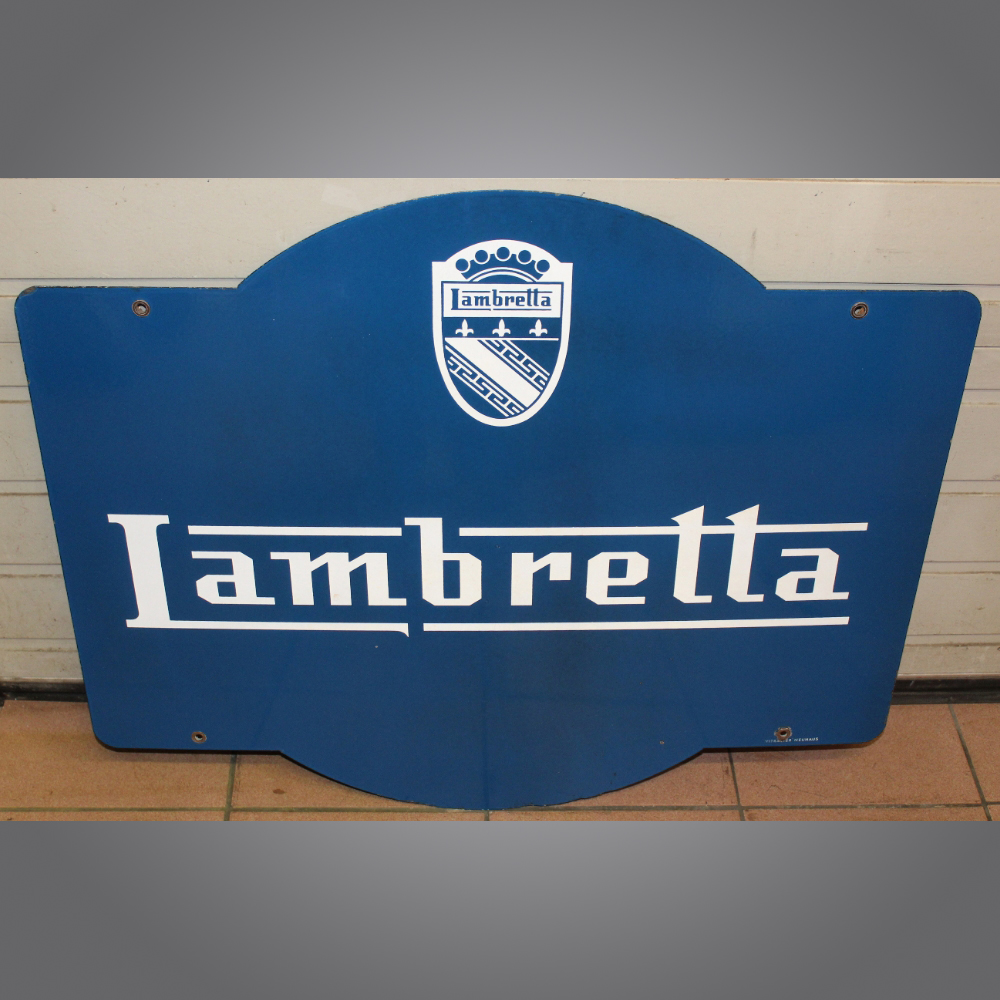 Lambretta-Emailschild