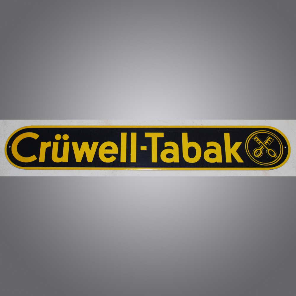 Crüwell-Tabak-Blechschild