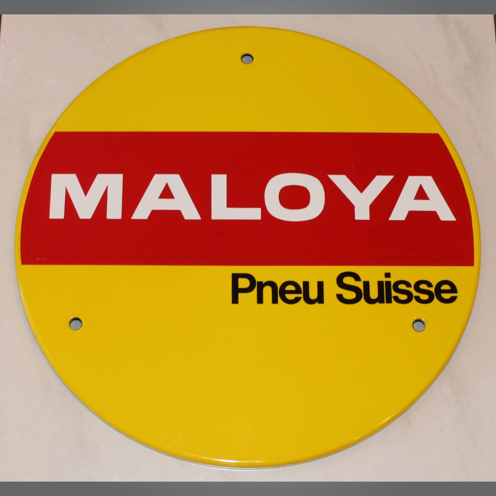 Maloya-Pneu-Suisse-Emailschild