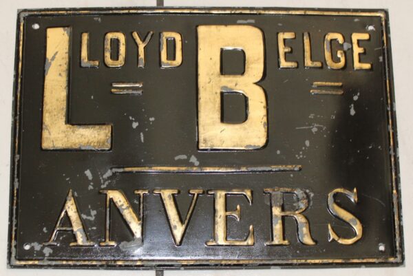 Lloyd Belge Blechschild 1