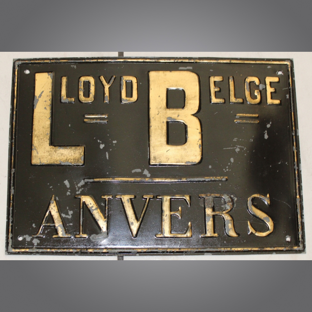 Lloyd-Belge-Blechschild