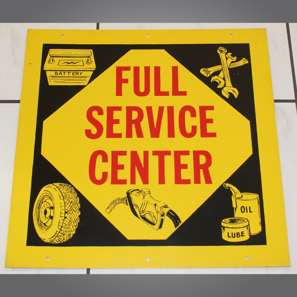 Full-Service-Center-Blechschild