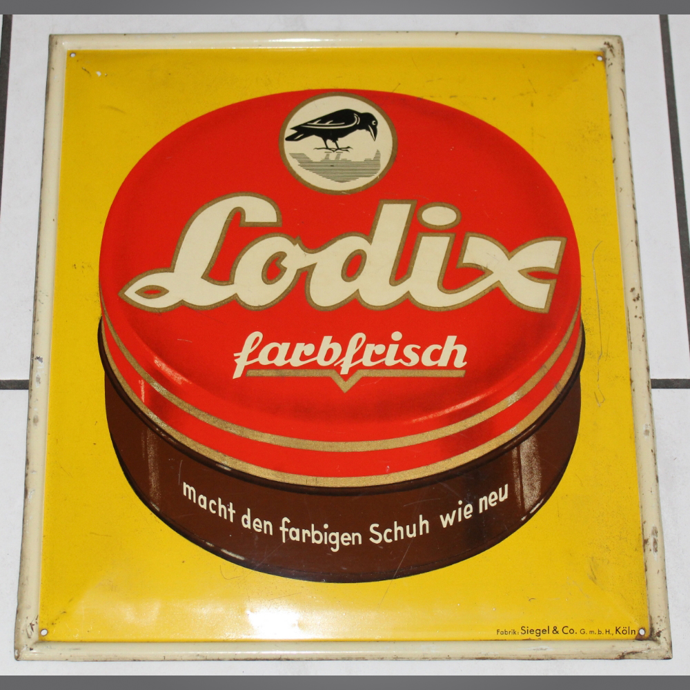Lodix-Blechschild