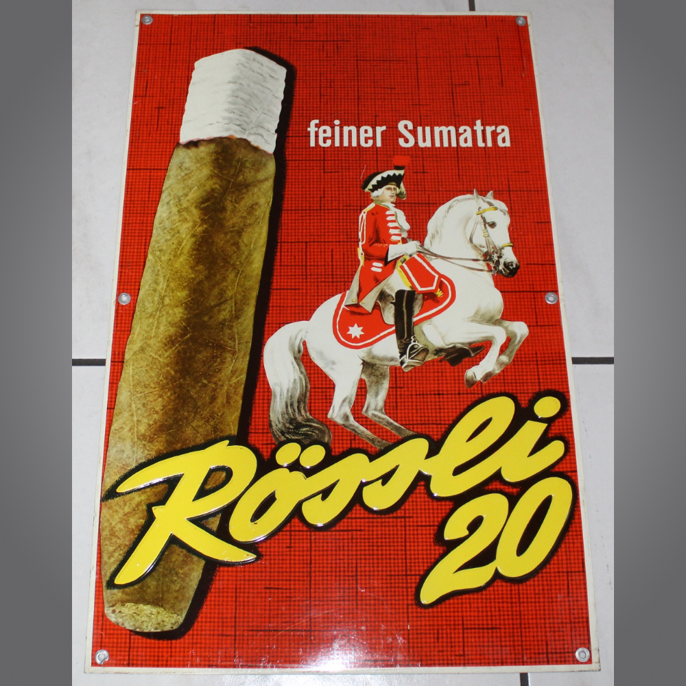 Rössli20-Sumatra-Blechschild