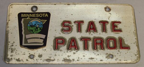 License Plate State Patrol Minnesota