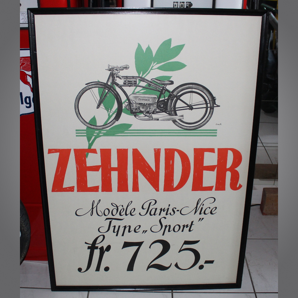 Zehnder-Motorrad-Plakat