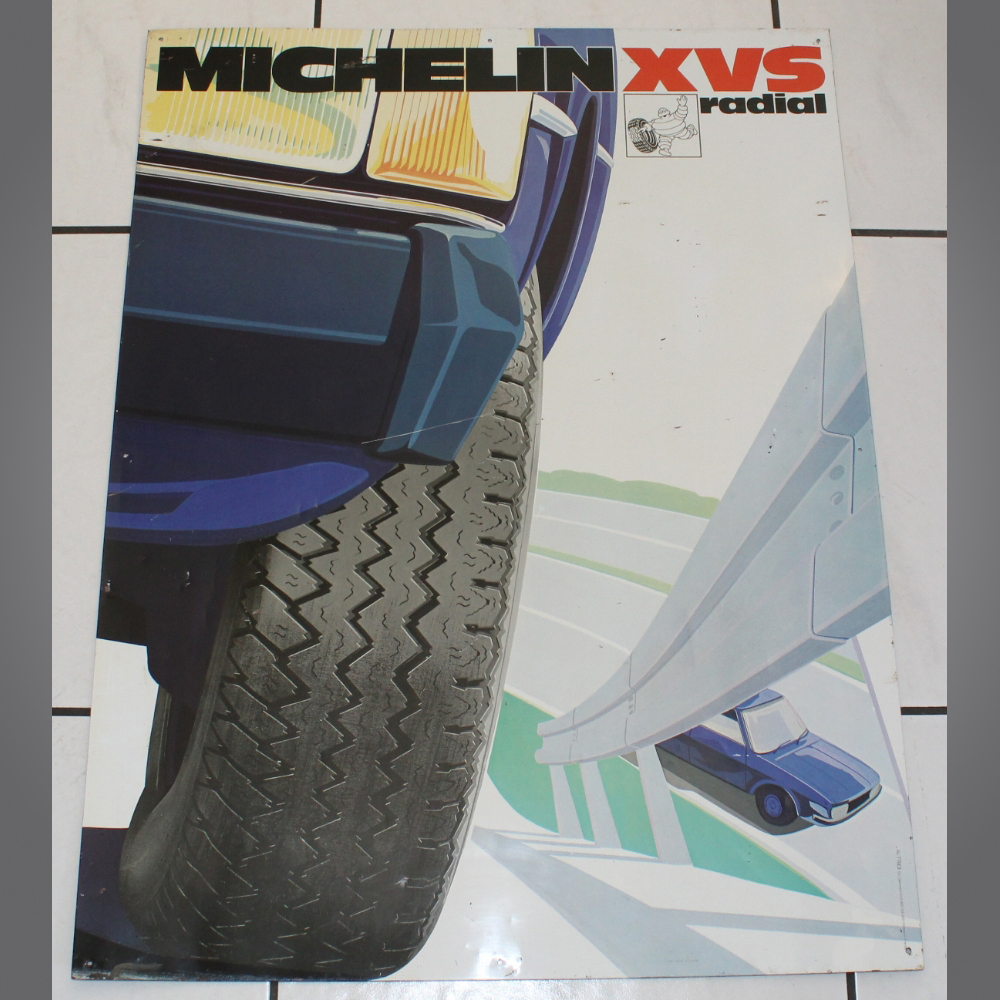 Michelin-XVS-Radial-Pneu-Blechschild