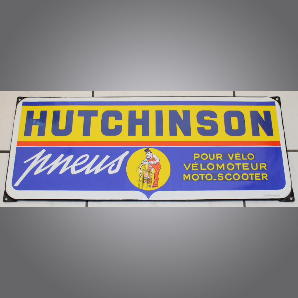 Hutchinson-Pneus-Emailschild