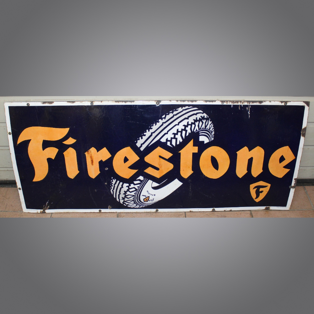 Firestone-Emailschild-USA