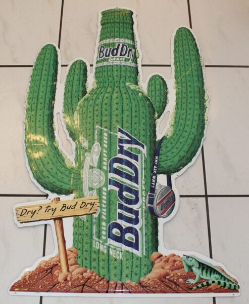 Bud Dry Cactus Blechschild 1