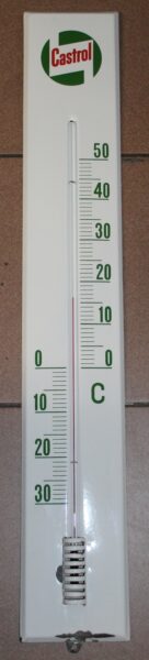 Castrol Thermometer Emailschild 1