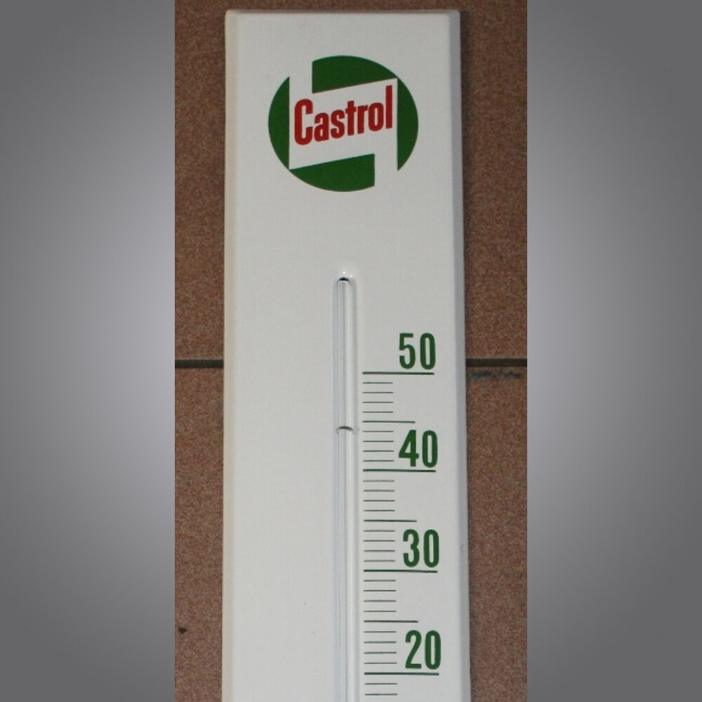 Castrol-Thermometer-Emailschild