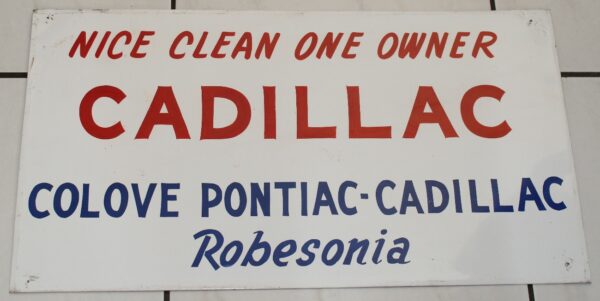 Cadillac Robesonia Blechschild 1