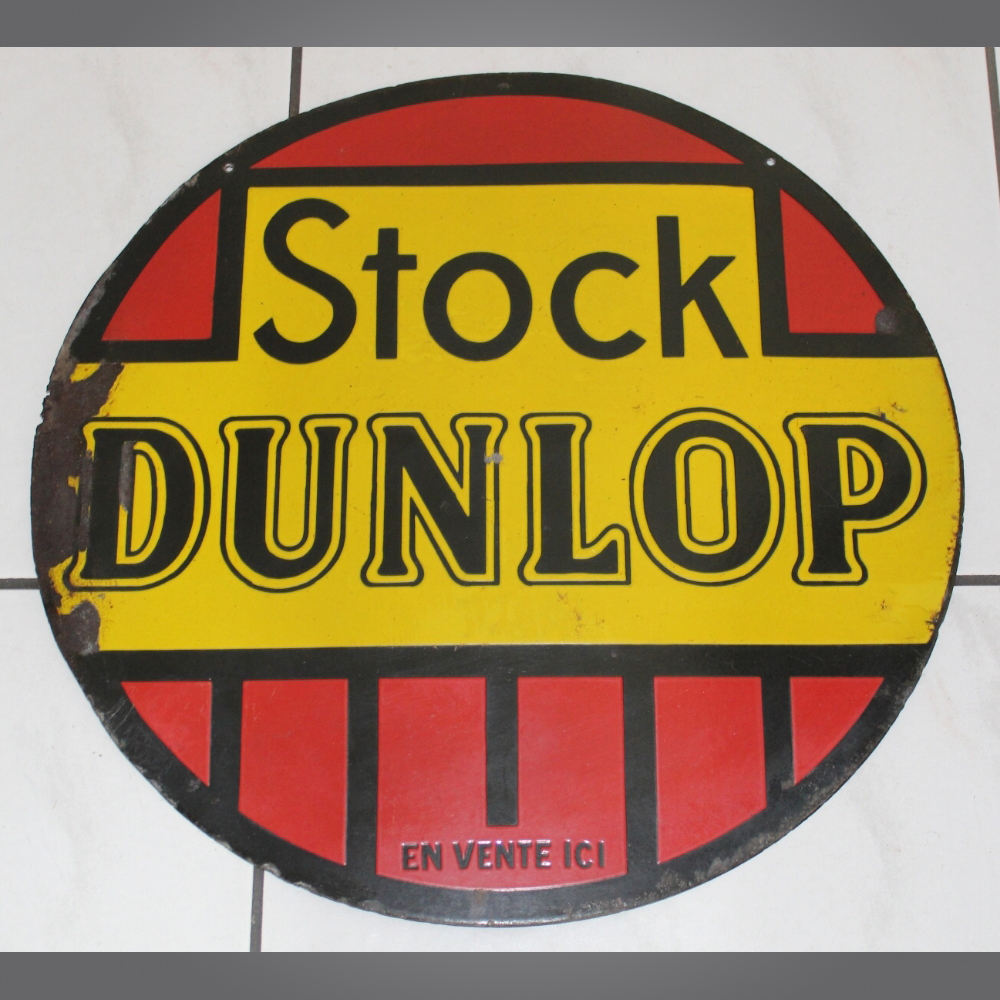 Dunlop-Stock-Emailschild