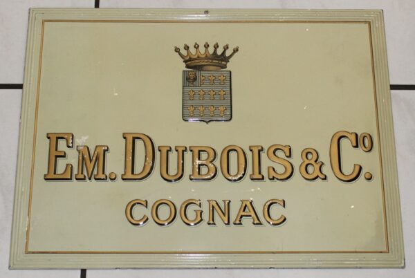 EM Dubois Co Cognac Blechschild 1
