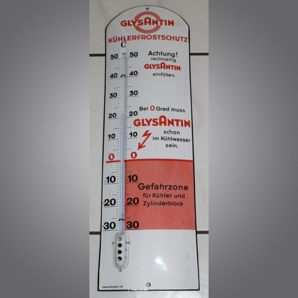 Glysantin-Thermometer-Emailschild