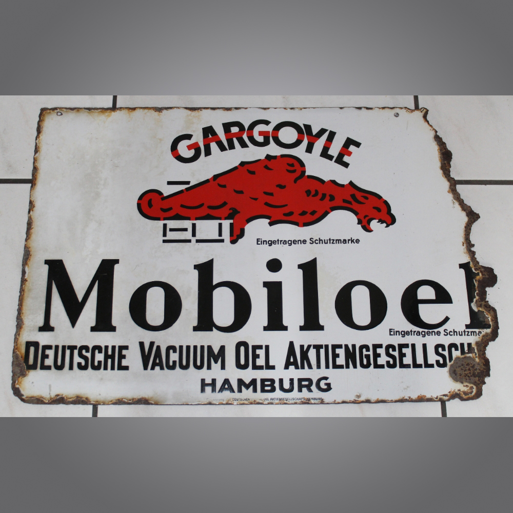 Mobiloel-Gargoyle-Emailschild