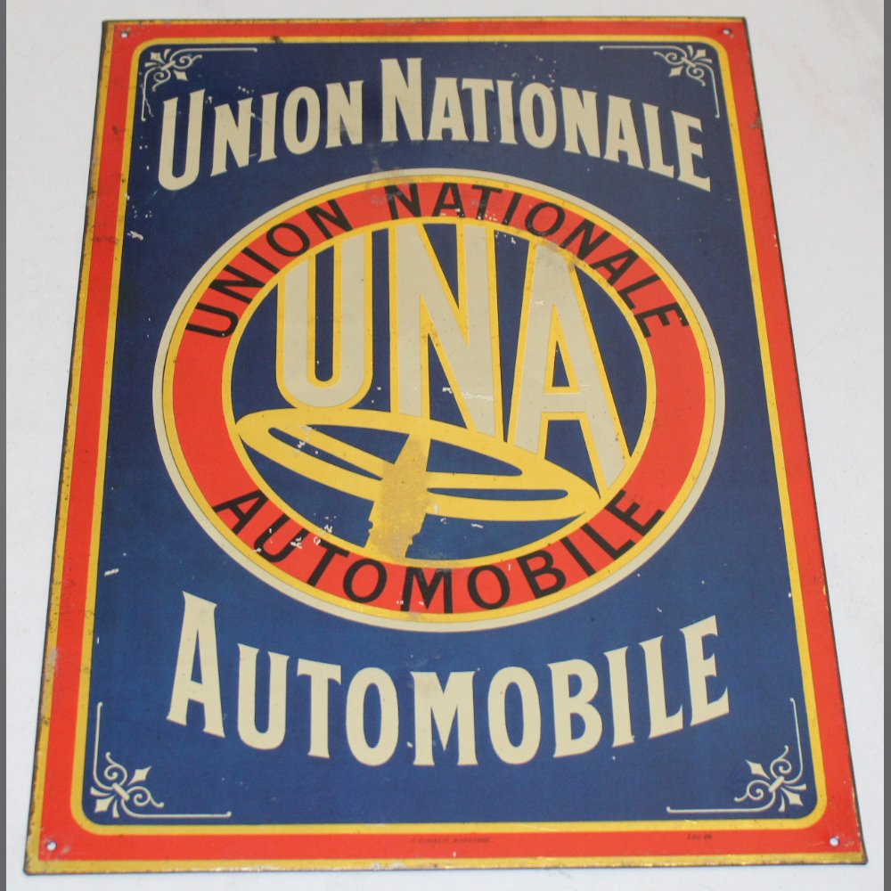 Union-Nationale-Automobile-Blechschild