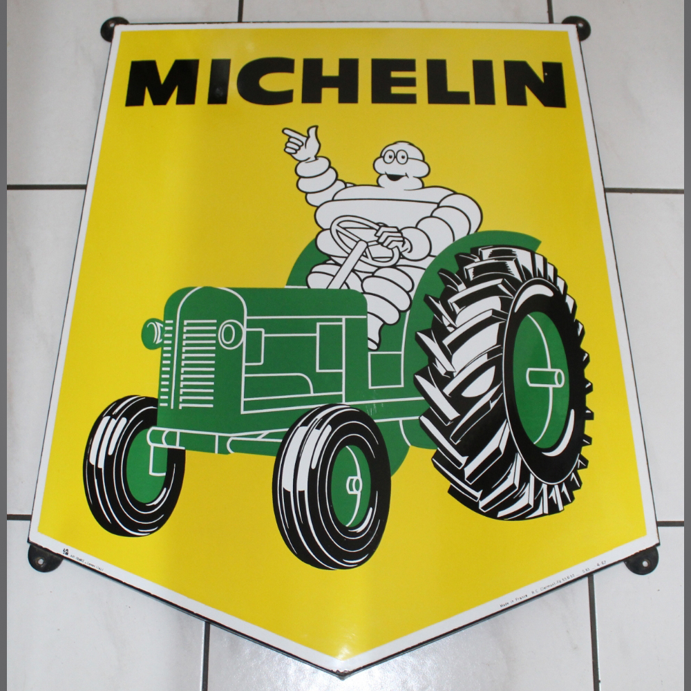 Michelin-Traktor-Emailschild