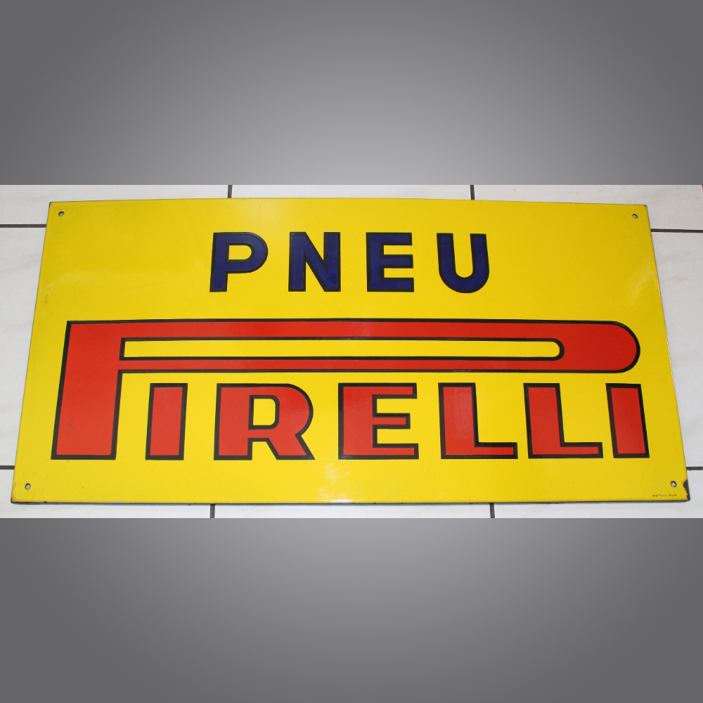 Pirell-Pneus-Emailschild