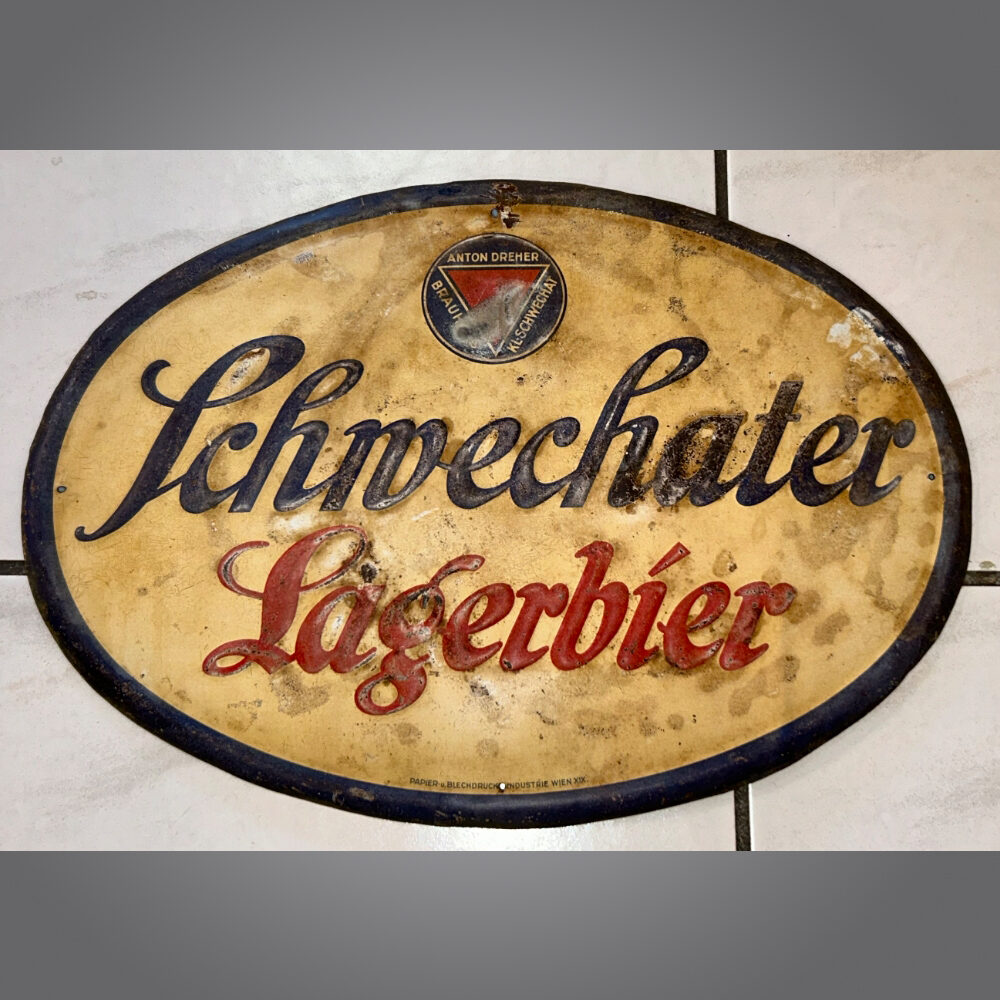 Schwechater-Lagerbier-Blechschild