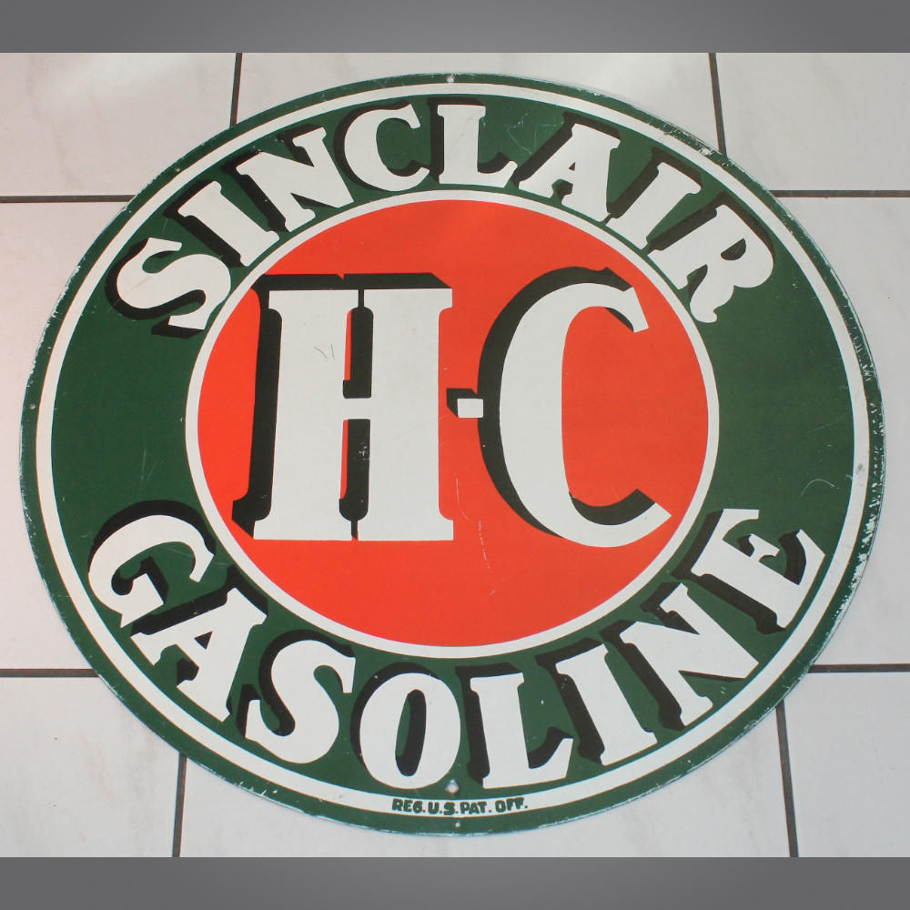 Sinclair-Gasoline-Blechschild