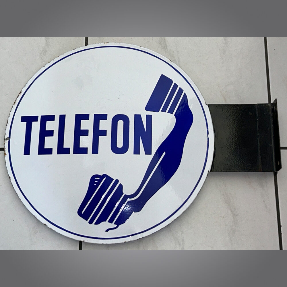 Telefon-Flaggen-Emailschild