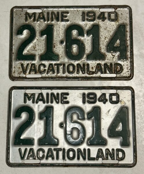 License Plates Maine1940