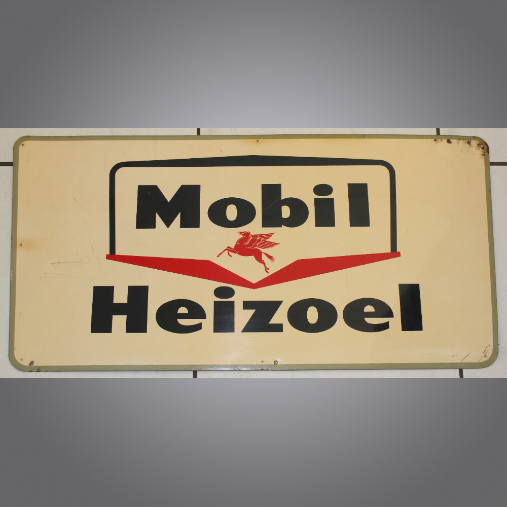 Mobil-Heizoel-Blechschild