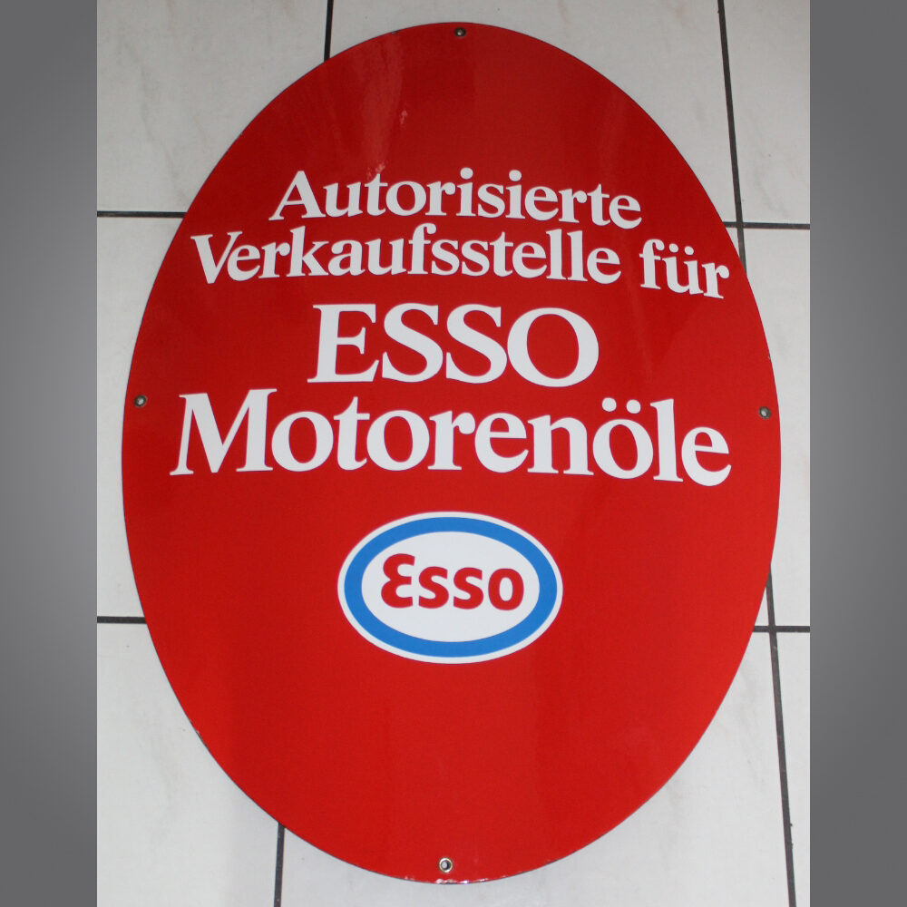 Esso-Motorenöle-Emailschild