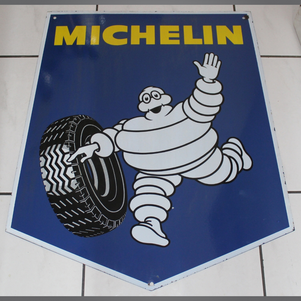 Michelin-Wappen-Emailschild-Doppelseitig