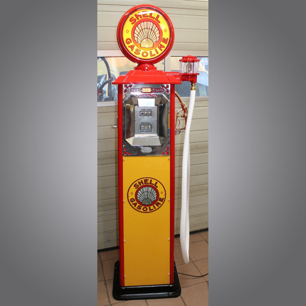 Shell-Gasoline-Wayne40-Gaspump-Tanksäule