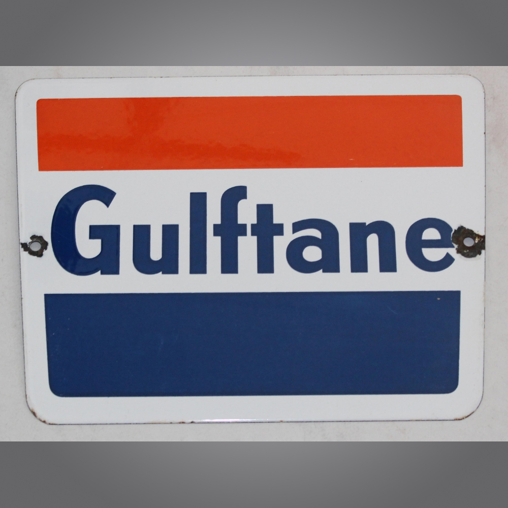 Gulftane-Emailschild