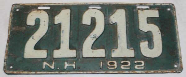 License Plate NH1922