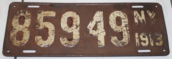 License Plate NY1913