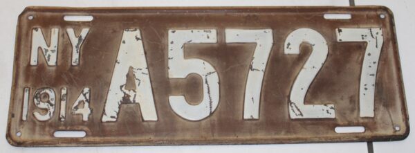 License Plate NY1914 A5727
