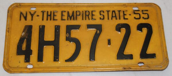 License Plate NY1955
