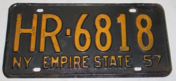 License Plate NY1957