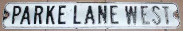 Parke Lane West Streetsign